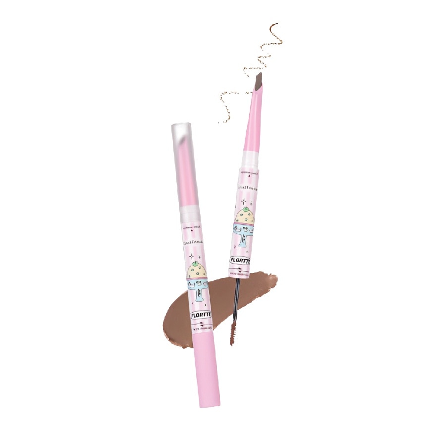 Good Fat Friends Club Seriesdouble Blade Eyebrow Pencil Dyeeyebrow Cream 03 #Tiramisu