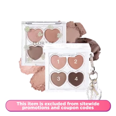FLORTTE Narcissism Series Cute Eye Bags Eyeshadow Palette 01#Love At First Sight