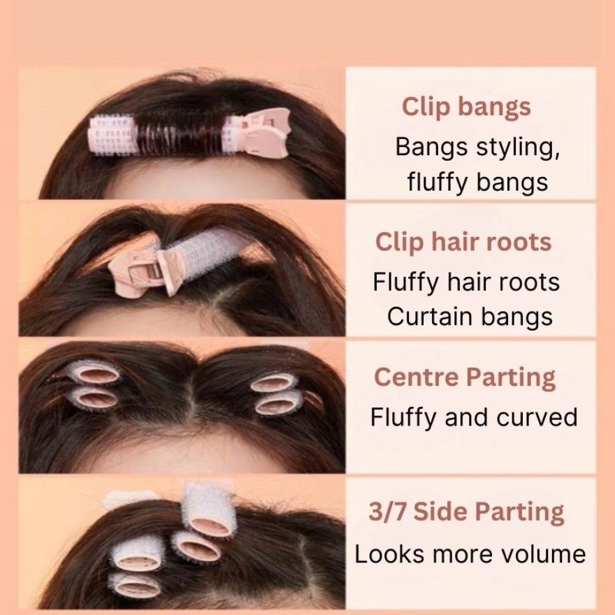 Airy Pink Hair Clips - 2 pieces