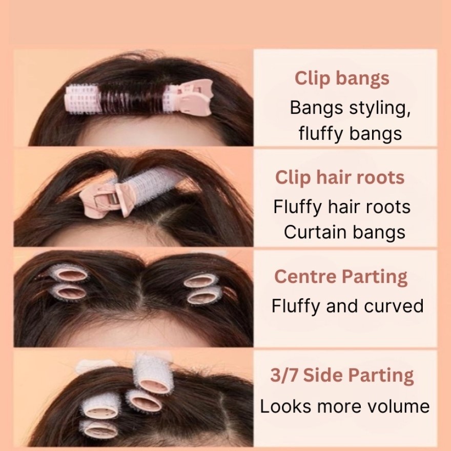 Airy Pink Hair Clips - 2 pieces