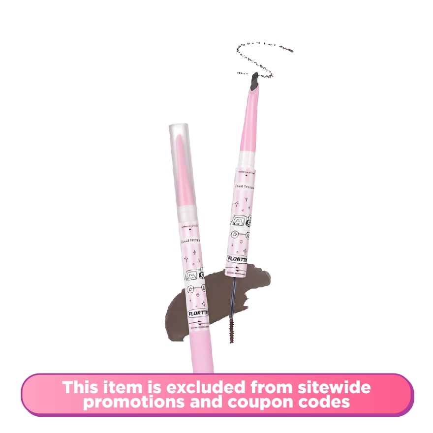 Good fat friends club seriesdouble blade eyebrow pencil dyeeyebrow cream 01#American with ice