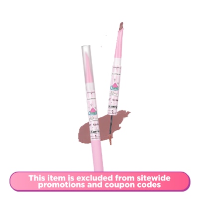 FLORTTE Good Fat Friends Club Seriesdouble Blade Eyebrow Pencil Dyeeyebrow Cream 06 # Berry Youcan't