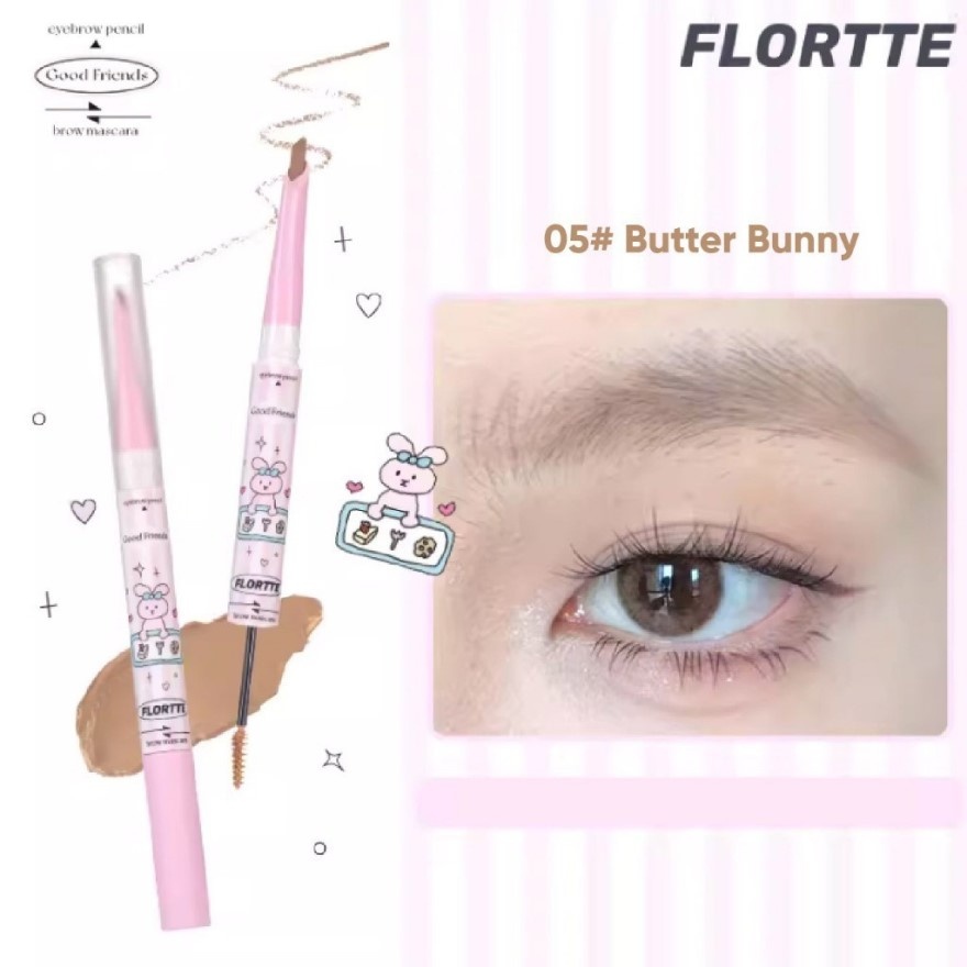 Good Fat Friends Club Seriesdouble Blade Eyebrow Pencil Dyeeyebrow Cream 02 # Hello Girl