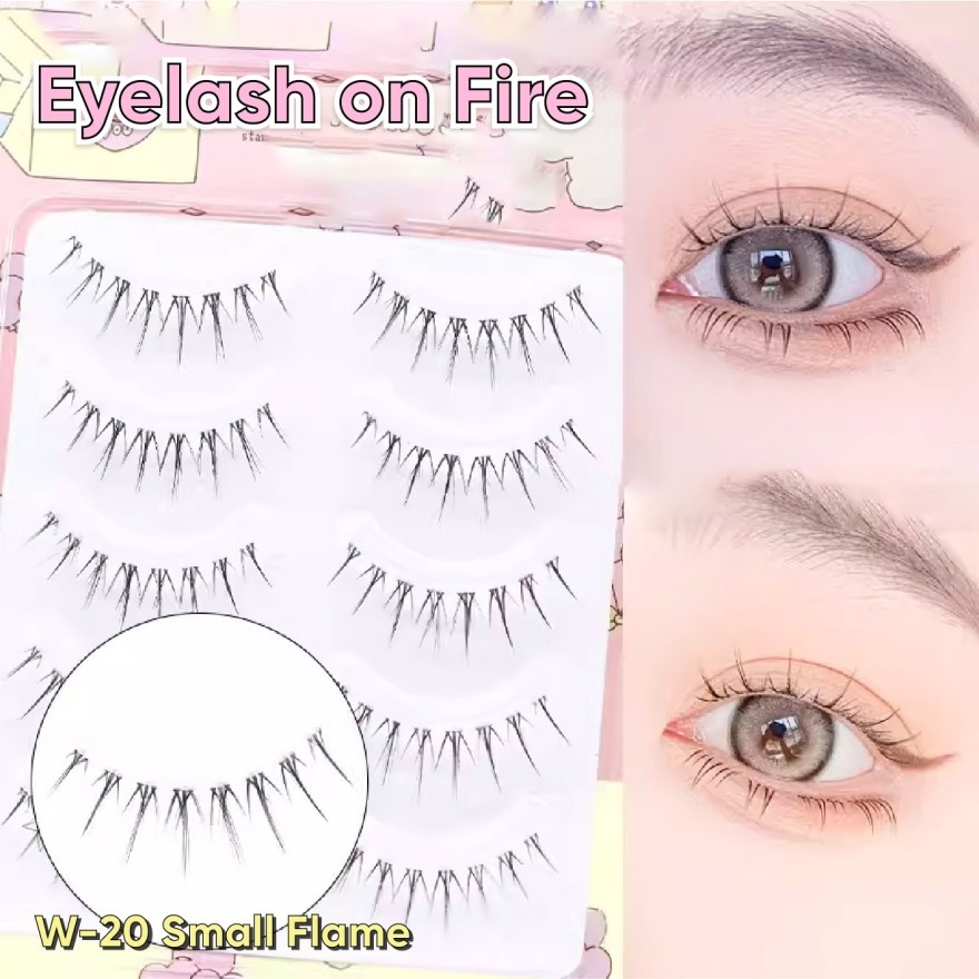 One Piece False Eyelashes Fake Eyelash W 20 Small Flame image
