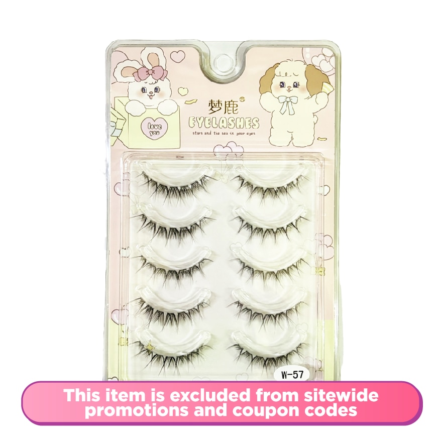 One Piece False Eyelashes Fake Eyelash W-57 Fishtail