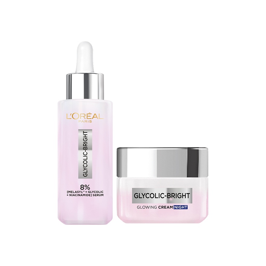 Glycolic Bright Serum 30ml & Night Cream 50ml Set image