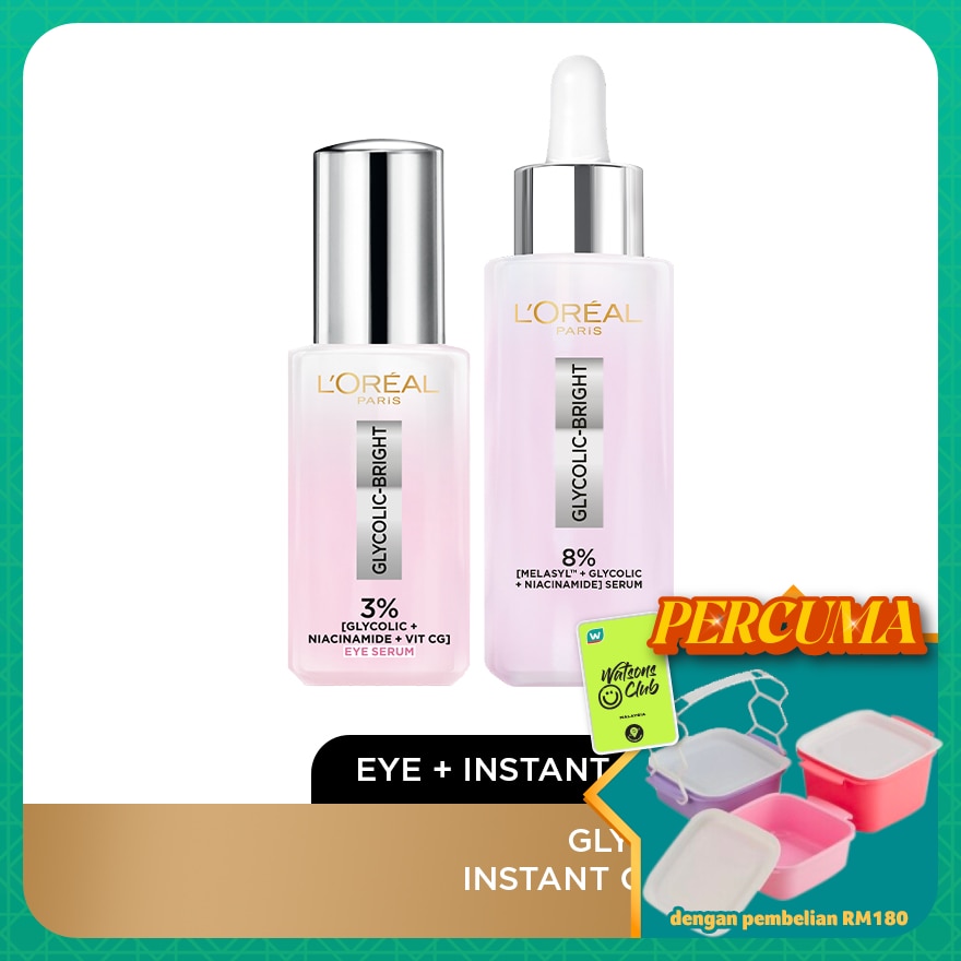 Glycolic Bright Face Serum 30ml & Eye Serum 20ml Set