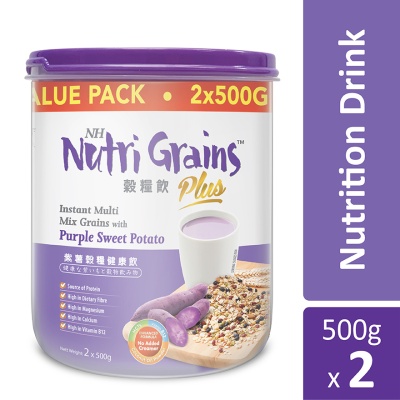 NH NUTRI GRAINS - Nutri Grains Plus With Purple Sweet Potato 500g x 2 packs
