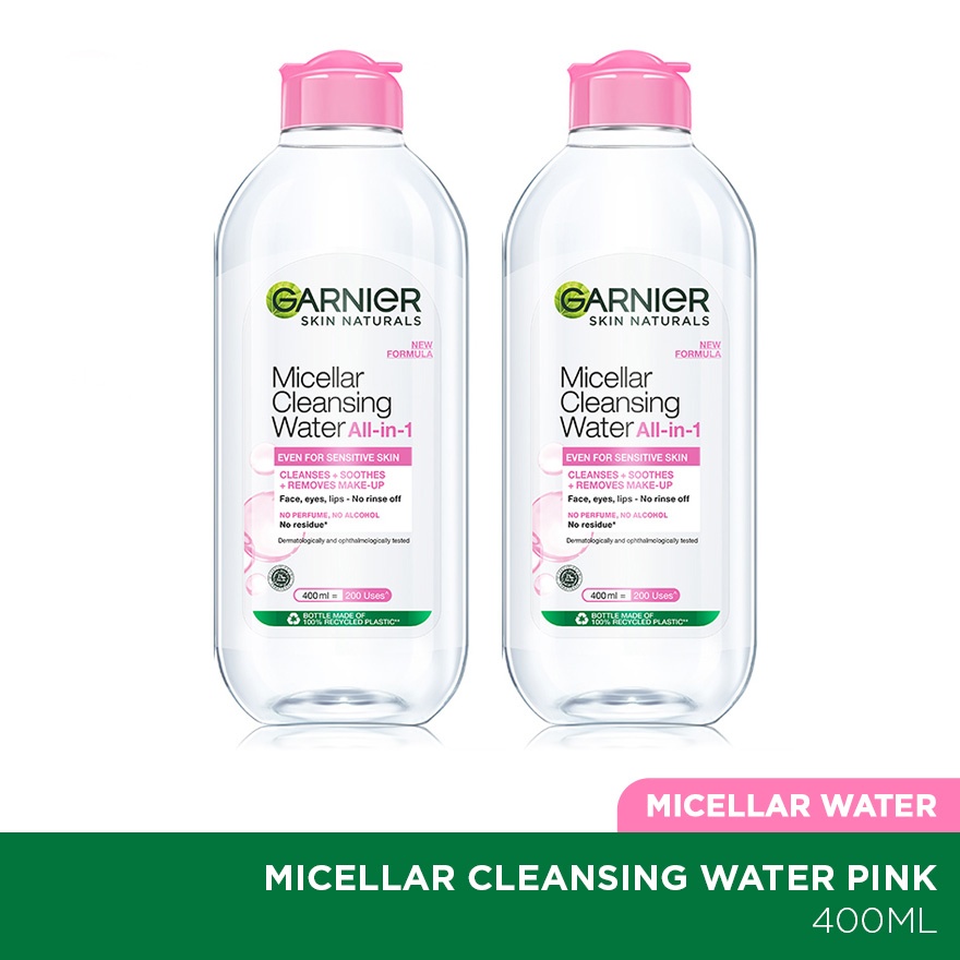 Sensitive Skin Micellar Cleansing Water 400ml Twin Pack