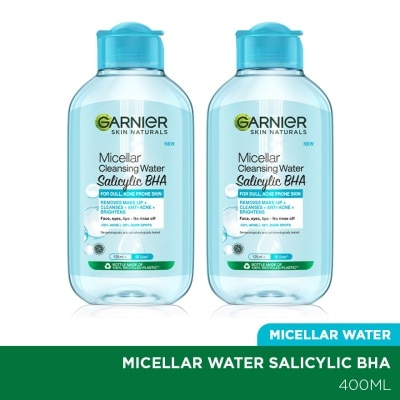 GARNIER Pure Active Micellar Cleansing Water 400ml Twin Pack