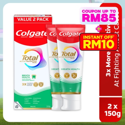 COLGATE Colgate Total Breath Health Toothpaste 2x150g