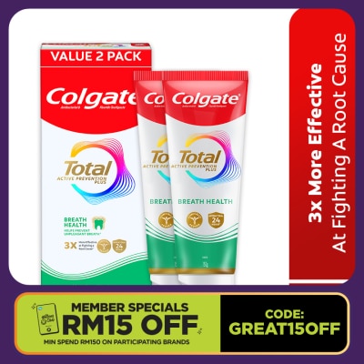 COLGATE Total Breath Health Toothpaste 2x150g