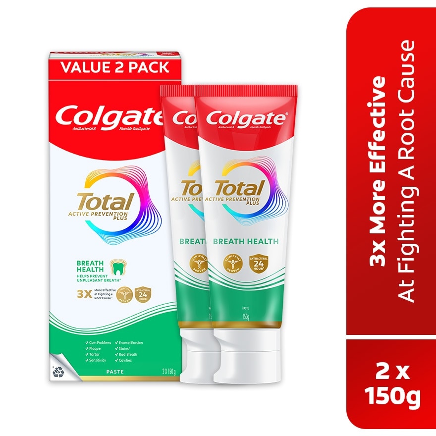Colgate Total Breath Health Toothpaste 2x150g