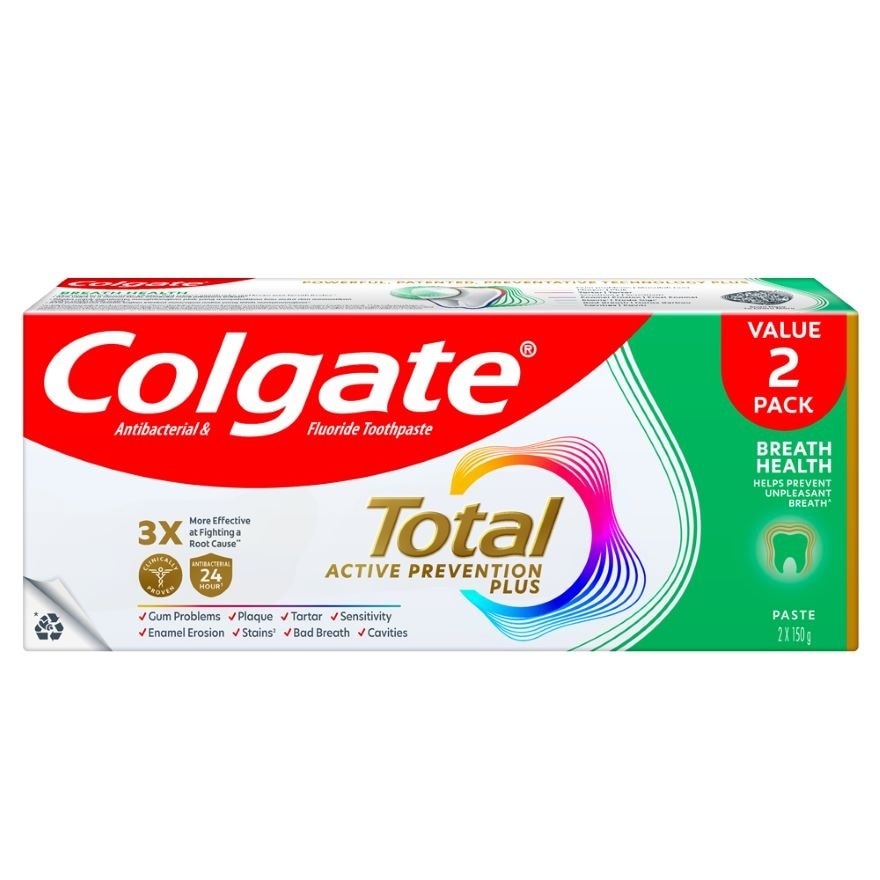 Colgate Total Breath Health Toothpaste 2x150g