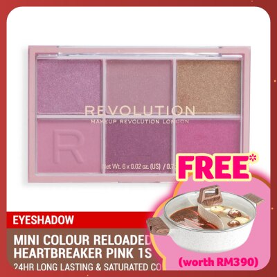 REVOLUTION Mini Colour Reloaded Palette Heartbreaker Pink