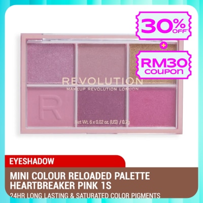 REVOLUTION Mini Colour Reloaded Palette Heartbreaker Pink