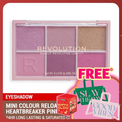 REVOLUTION Mini Colour Reloaded Palette Heartbreaker Pink