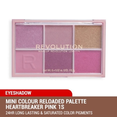 REVOLUTION Mini Colour Reloaded Palette Heartbreaker Pink