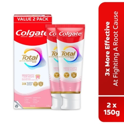 COLGATE Total Sensitivity & Gum Health Toothpaste 2x150g