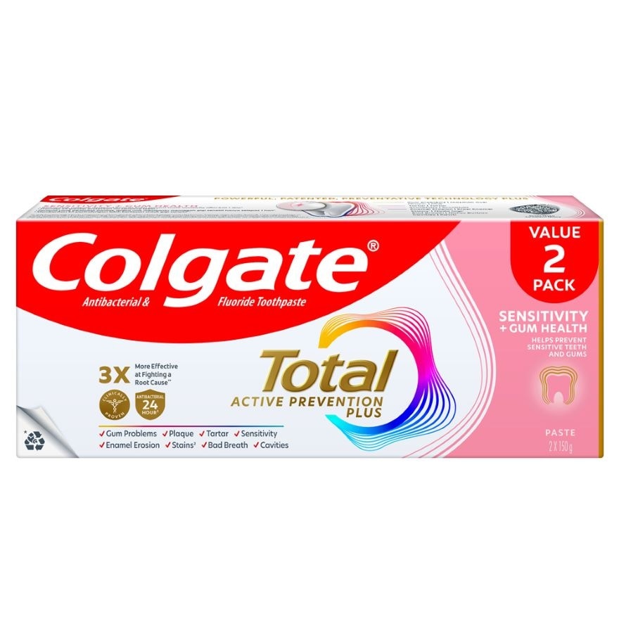 Colgate Total Sensitivity & Gum Health Toothpaste 2x150g
