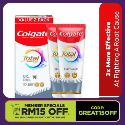COLGATE Total Deep Clean Toothpaste 2x150g