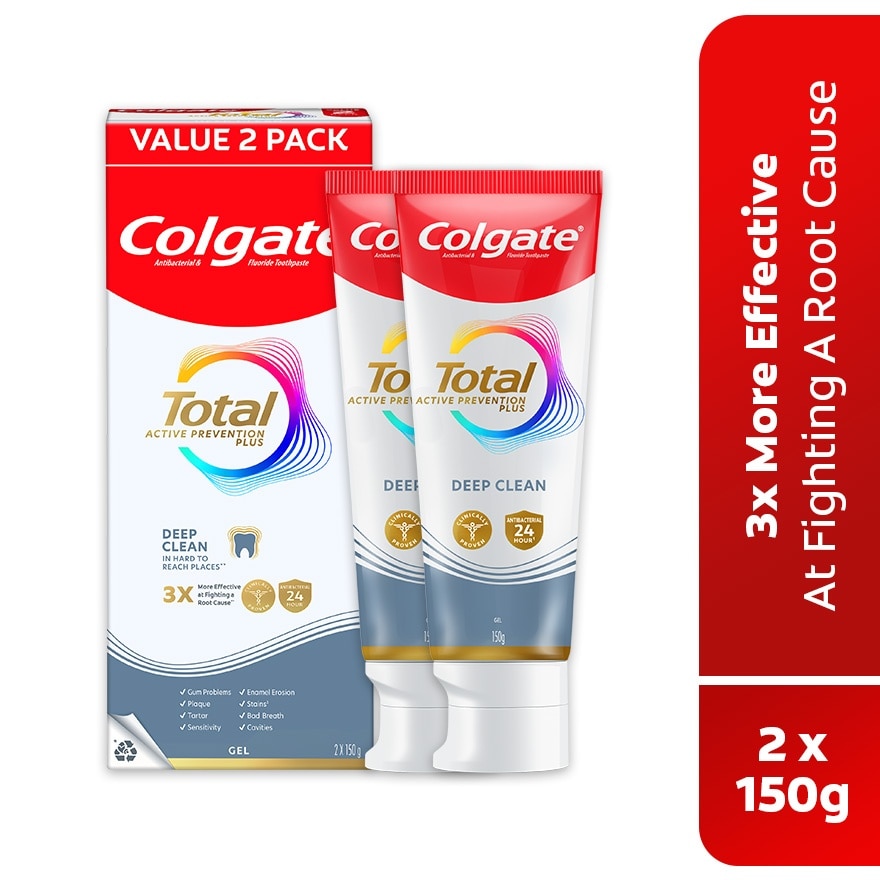 Total Deep Clean Toothpaste 2x150g