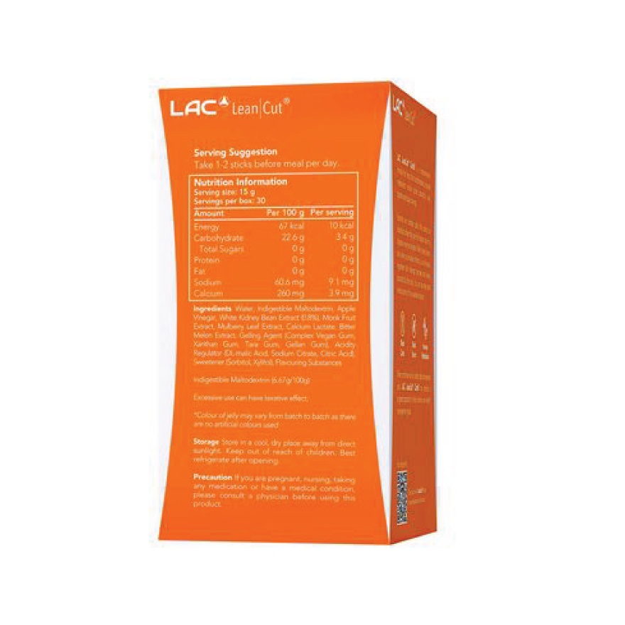 Leancut Carbx Jelly Apple Vinegar 15gX30Sticks
