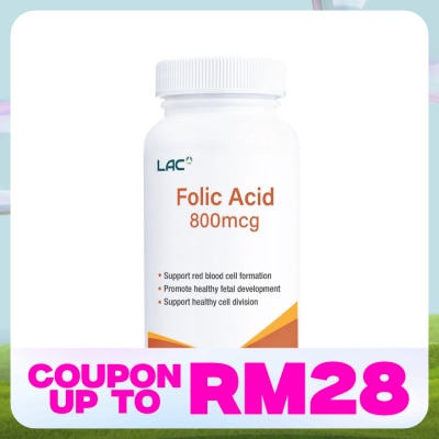 LAC Folic Acid 800mcg 100s