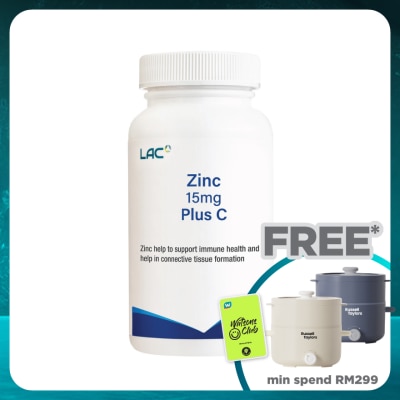 LAC Zinc 15mg Plus C 100s