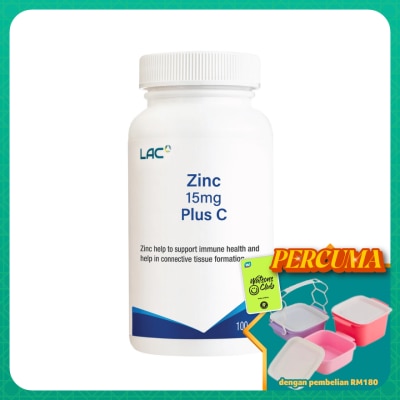 LAC - Zinc 15mg Plus C 100s