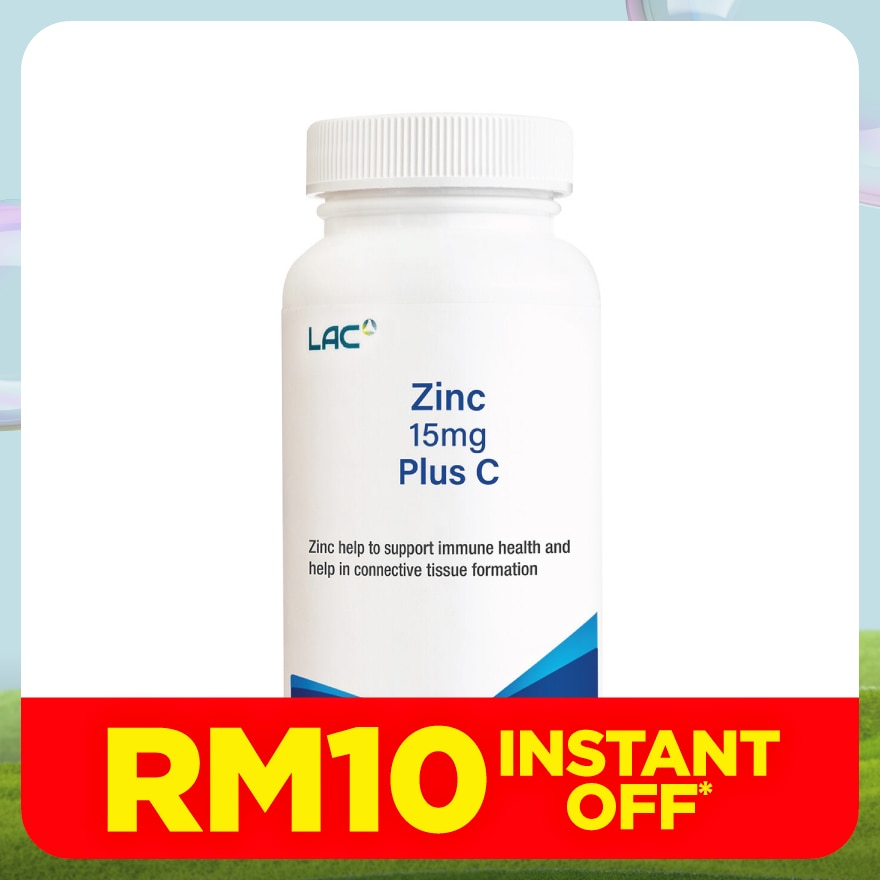 Zinc 15mg Plus C 100s