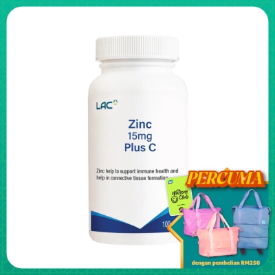 LAC - Zinc 15mg Plus C 100s
