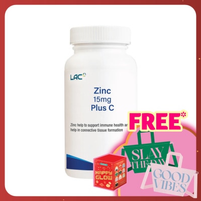 LAC Zinc 15mg Plus C 100s