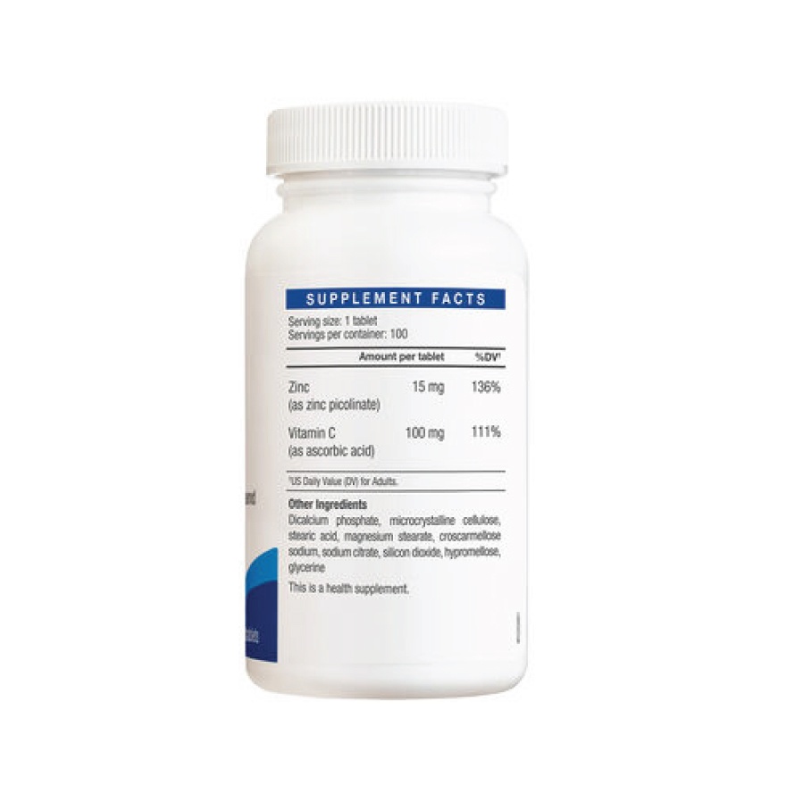 Zinc 15mg Plus C 100s image