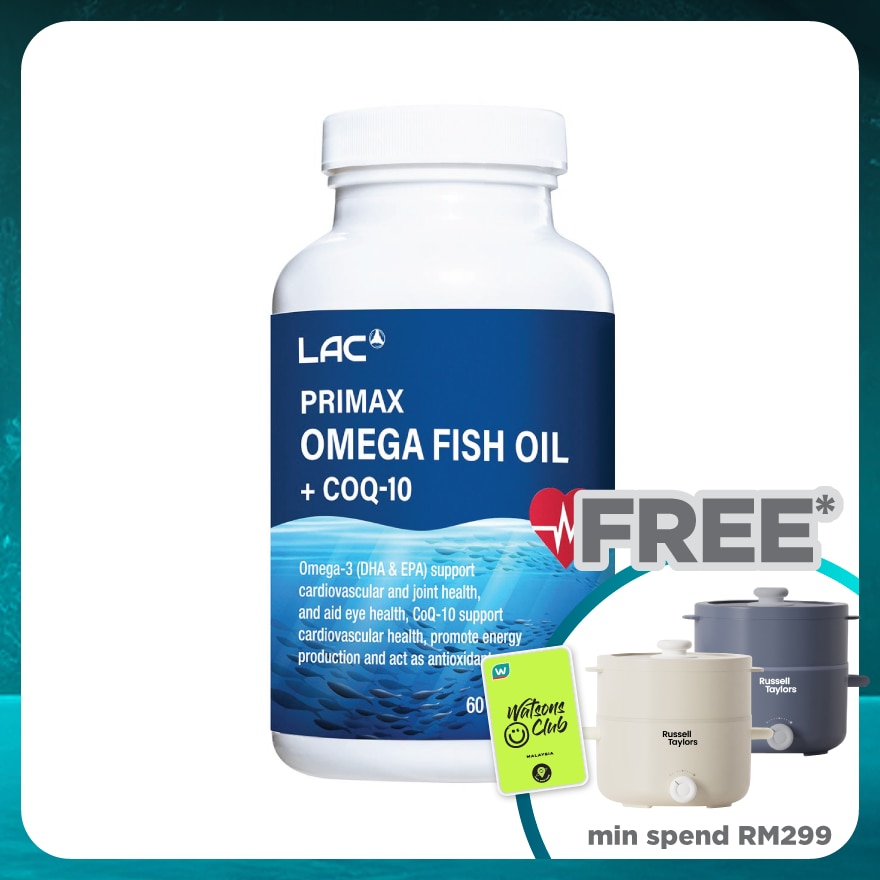 Primax Omega Fish Oil+CoQ-10 60s