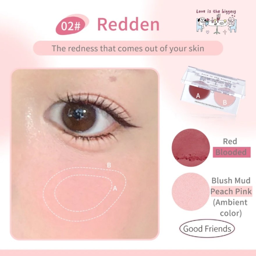 Good Friends Blub Duo Blush 02 Redden
