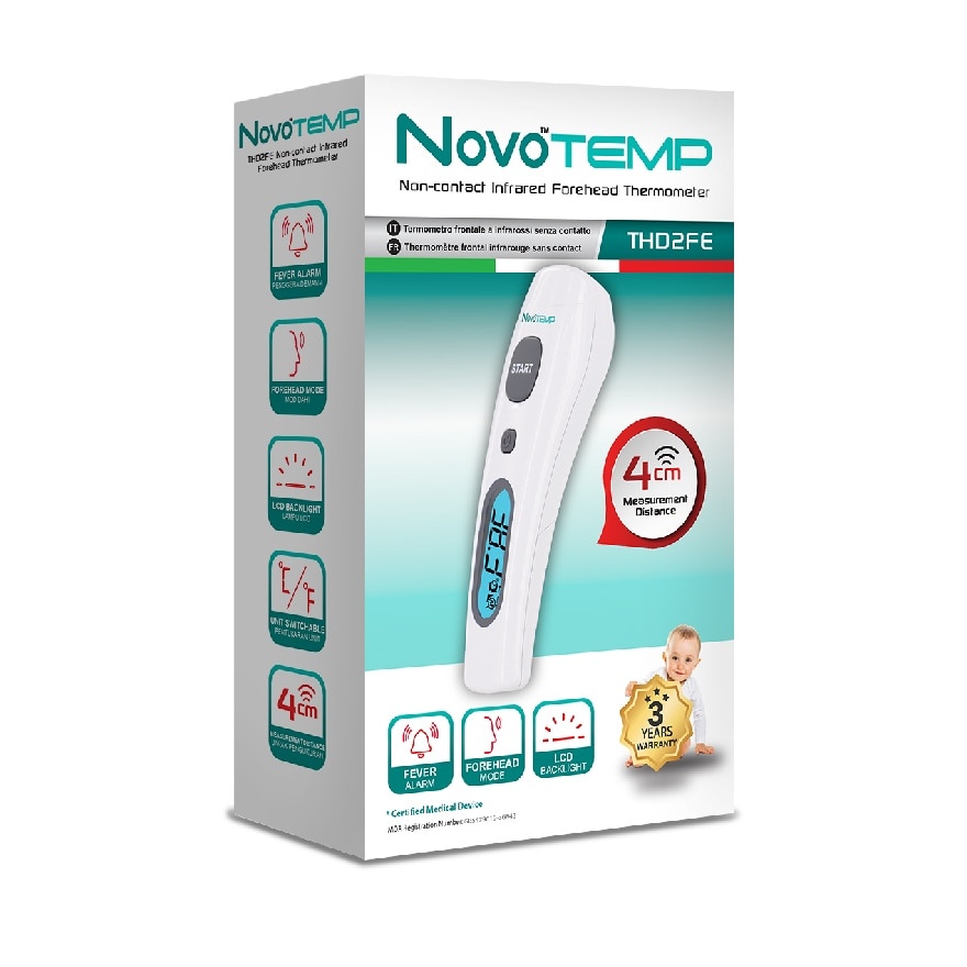 NovoTEMP THD2FE Non-Contact Infrared Forehead Thermometer