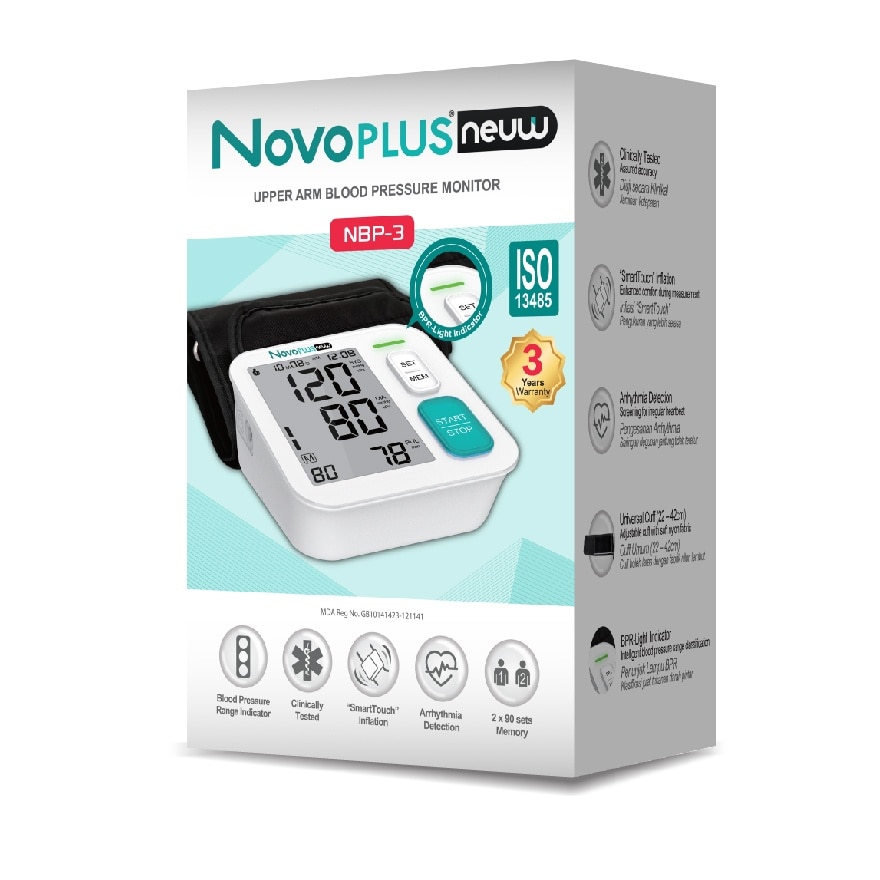 NovoPLUS Neuw NBP-3 Upper Arm Blood Pressure Monitor