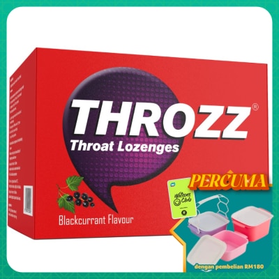 THROZZ - Throat Lozenges Black Current Flavour 6's