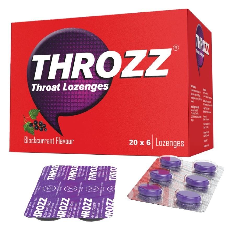 Throat Lozenges Black Current Flavour 6's