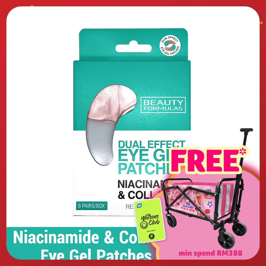 Dual Effect Eye Gel Patches (Niacinamide & Collagen) 6 pairs