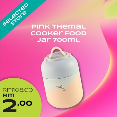 W REWARDS RM2 Deals For Themal Cooker Food Jar 700ml Pink