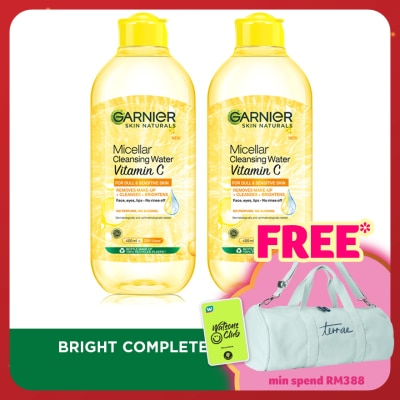 GARNIER Micellar Water Brightening 400ml Twin Pack