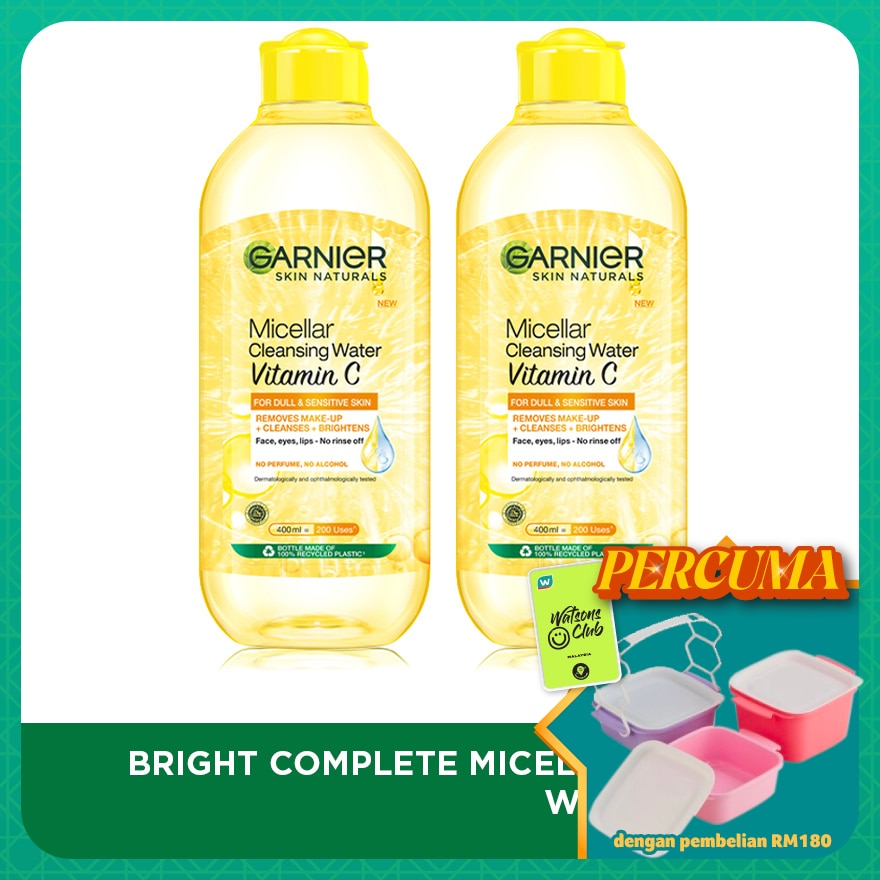 Micellar Water Brightening 400ml Twin Pack