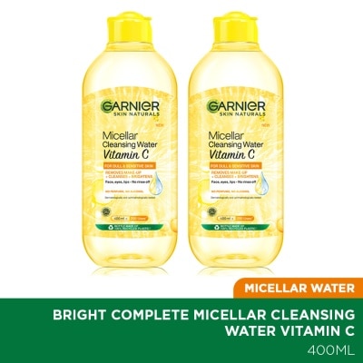 GARNIER Micellar Water Brightening 400ml Twin Pack
