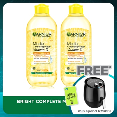 GARNIER Micellar Water Brightening 400ml Twin Pack