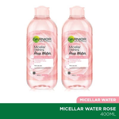 GARNIER Micellar Water Rose 400ml Twin Pack