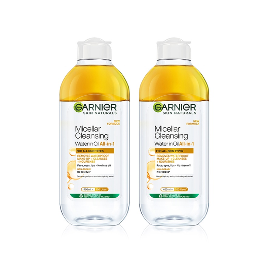 Micellar Oil-Infused Cleansing Water 400ml Twin Pack image