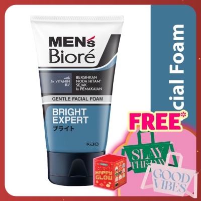 MEN'S BIORE Men's Facial Foam Non Scrub Bright Expert 100g