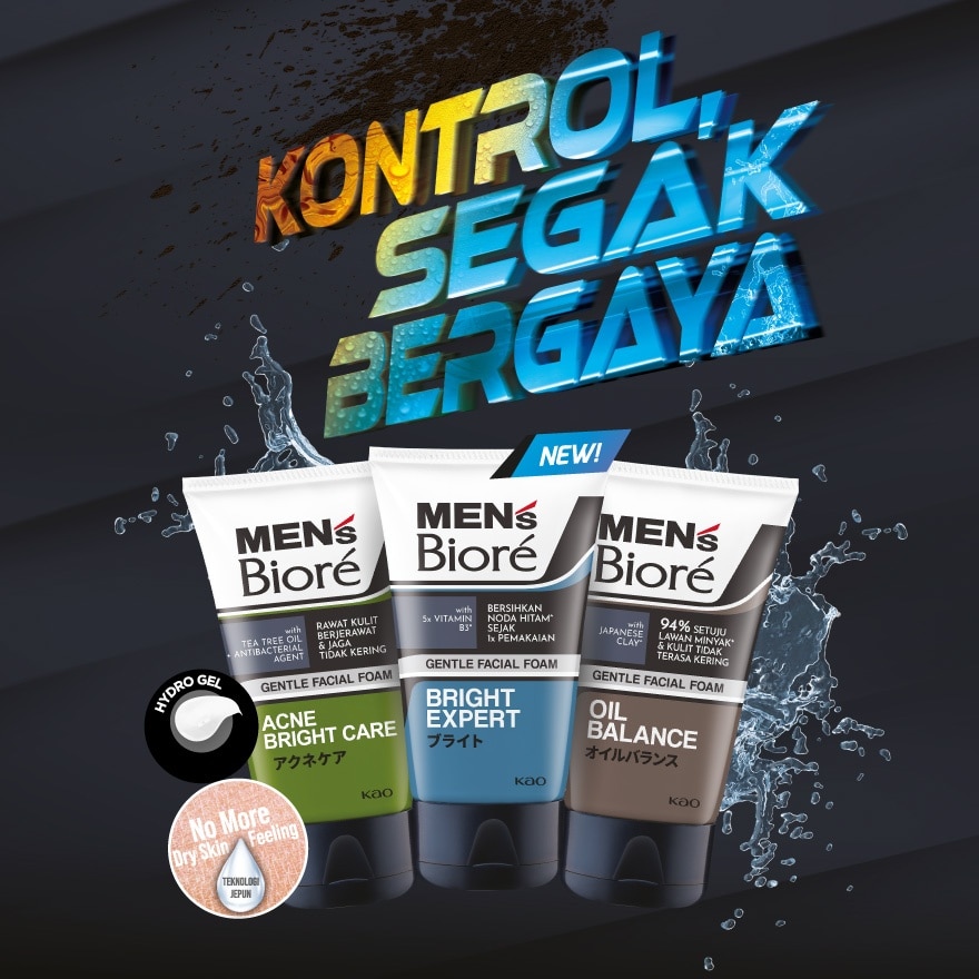 Men's Facial Foam Non Scrub Bright Expert 100g